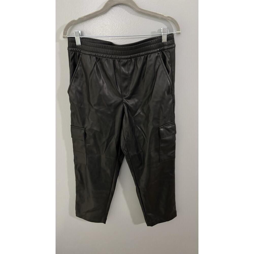 Gap Black Vegan Leather Pants
